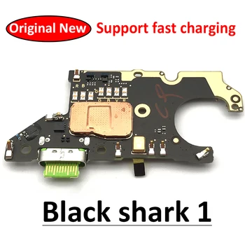100% Original Para Xiaomi Mi Tubarão Preto Helo Porta de Carregamento USB Mic Microfone Conector Dock Conselho Cabo flexível de Peças de Reparo