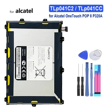 3.8 V 4060mAh TLp041C2 / TLp041CC Para o Alcatel OneTouch POP 8 P320A Bateria