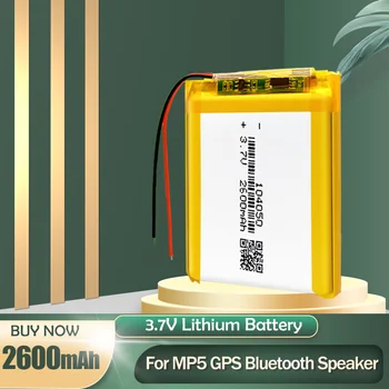 4-100PCS 104050 3,7 V 2600mAh Bateria de Lítio Recarregável Para Fone de ouvido Bluetooth Floodlight Gravador de Controle Remoto de Luz LED