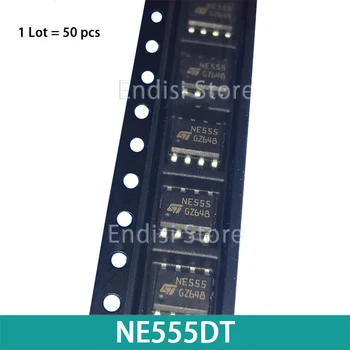 50PCS NE555DT NE555 SOP-8 ST Geral-finalidade única bipolar temporizadores chip IC