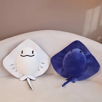 52-62 cm Kawaii Devilfish Brinquedos de Pelúcia Garoto Travesseiro para Dormir um Animal de Pelúcia Raio de Manta Soft Bonecas Mobula Bonito Presente para Decoração do Quarto do Bebê