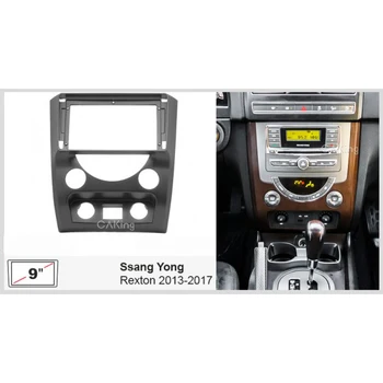 9 polegadas Carro Fáscia Painel para SSANGYONG Rexton W 2012-2018 de Áudio Facia de Navegação GPS Facia Kit de corrida 9 Console de Placa de Adaptador de