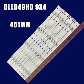 A Retroiluminação LED Strip Para DLED49HD 9X4 1005 E177671B/PEC 4 leds 3V