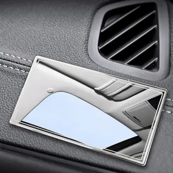Criativo Mini Interior do Carro Sol, Sombreamento de Aço Inoxidável do Espelho de maquilhagem Portátil Durável Carro Espelho de Maquilhagem para o Exterior