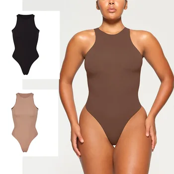 Escultura INS Bodysuit Mulheres sem Mangas Shapewear Kim Kardashian Lingerie, Vestuário Fajas Emagrecimento Espartilho Invisível Shaper do Corpo