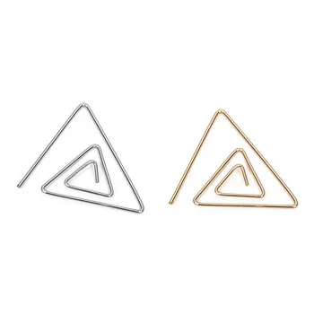 Europeus e Americanos Personalidade de Moda Geométricas Simples Triângulo Polígono Oco Brincos Mulher