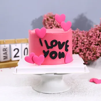 Eva Bolo Topper Amo Você de Coração Feliz Dia dos Namorados de Aniversário, Festa de Casamento, chá de Bebê Cupcake Topper Decoração bicarbonato de Suprimentos de DIY