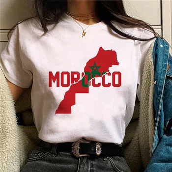 marrocos marrocos mulheres Y2K harajuku mangá t-shirt menina harajuku anime roupas engraçadas