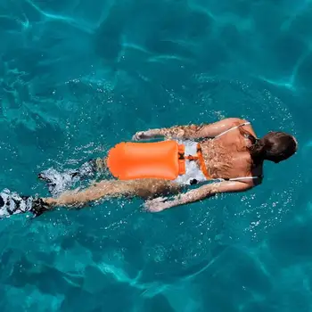 Nadar Segurança Flutuar E Drybag Nadar Bóia Para Nadadores De Águas Abertas Triatletas Caiaque E Mergulhadores Altamente Visível Bóia Flutuante