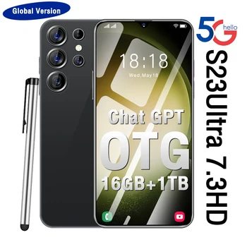 Novo 5G Smartphone S23 Ultra 7800mAh 12GB+256 GB 16 GB+512GB 16G+1TB 7.3