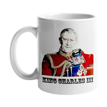 O rei Carlos III, Caneca de 2022 Sua Majestade brinde Comemorativo Caneca de 350ml de Cerâmica Branca Engraçado Sarcasmo Xícara de Chá de Caneca de Café Para o Lar
