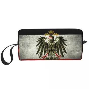 Personalizado Império Alemão Bandeira Alemanha Necessaire De Mulheres Cosméticos Maquiagem Organizador Senhoras De Beleza Sacos De Armazenamento Nécessaire Caso De Caixa