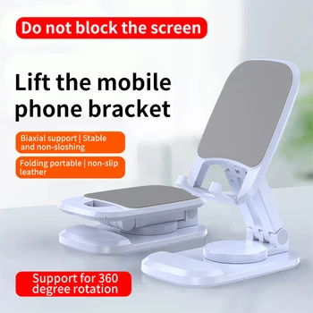 Plásticos de Giro de 360 Graus de Telefone de Suporte Dobrável Portátil Stand Tablet Suporte Para iPad Xiaomi Smartphone Huawei Suporte