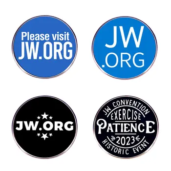 Por favor, Visite JW ORG Esmalte Broche de Originalidade Distintivo de Lapela Coleção de Jeans, Jaqueta de Mochila de Decoração Pino de Dado Presentes de Amigos