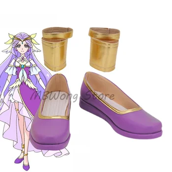 Pretty Cure Precure Cura Terra Anime Fuurin Asumi Cosplay Sapatos De Salto Alto Botas Função De Jogar Halloween Festa De Carnaval Roupa Prop
