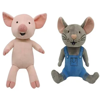 Se Você der Um Rato Um Cookie Rosa Porco Anime Bonito Filhos Caixa de Pelúcia Boneca Brinquedos 25-35cm