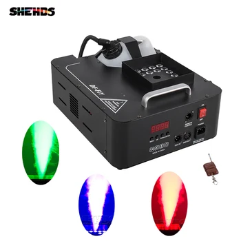 SHEHDS Para DJ Discoteca Luzes de Palco de DMX Controlador de 24x9W RGB 3 em 1 Máquina de fumaça com Controle Remoto