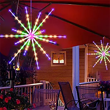 Smart LED Faixa de Luz DIY-de-Artifício Remoto Bluetooth Festão Lâmpada de Casa de Interior de Quarto de Festa Bar de Decoração do Natal Luzes