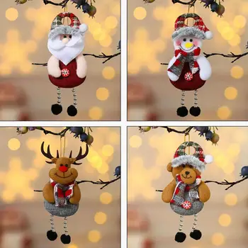 Suspensão Decoração de Natal Rena Decoração de Suspensão feito à mão em 3d Enfeites de Árvore de Natal Papai Noel, Boneco de neve, Renas, de Urso