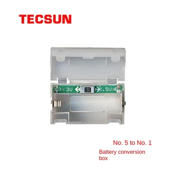 Tecsun Bateria de Conversão de Caixa de Bateria AA Para AA Bateria de Conversão de Caixa