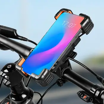 Titular do Telefone de bicicleta à prova de Choque Bicicleta Telefone de Montagem com Alta resistência em Liga de Braçadeira para a segurança de Navegação para Elétrico para Bicicleta