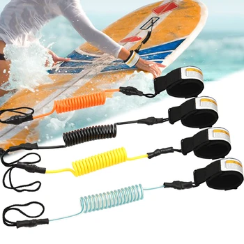 TPU de Surf Elástico de Segurança Corda de Mão prancha de Stand Up Paddle Trela Correias de Acessórios de Surf para Surfistas Equipamento
