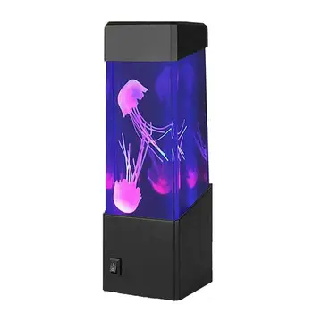 Água-viva de Luz de Aquário Estilo LED Lâmpada Automática Com leds que mudam de Cor Animado água-viva Lâmpada de água-viva Dança Para O