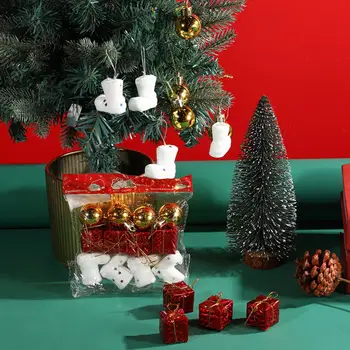 Árvore de natal Pingente com Encanto Decorações para Árvores de Natal Mini Caixa de Presente Bonito Meias Pendurar Enfeites para festa de Festa de Cena